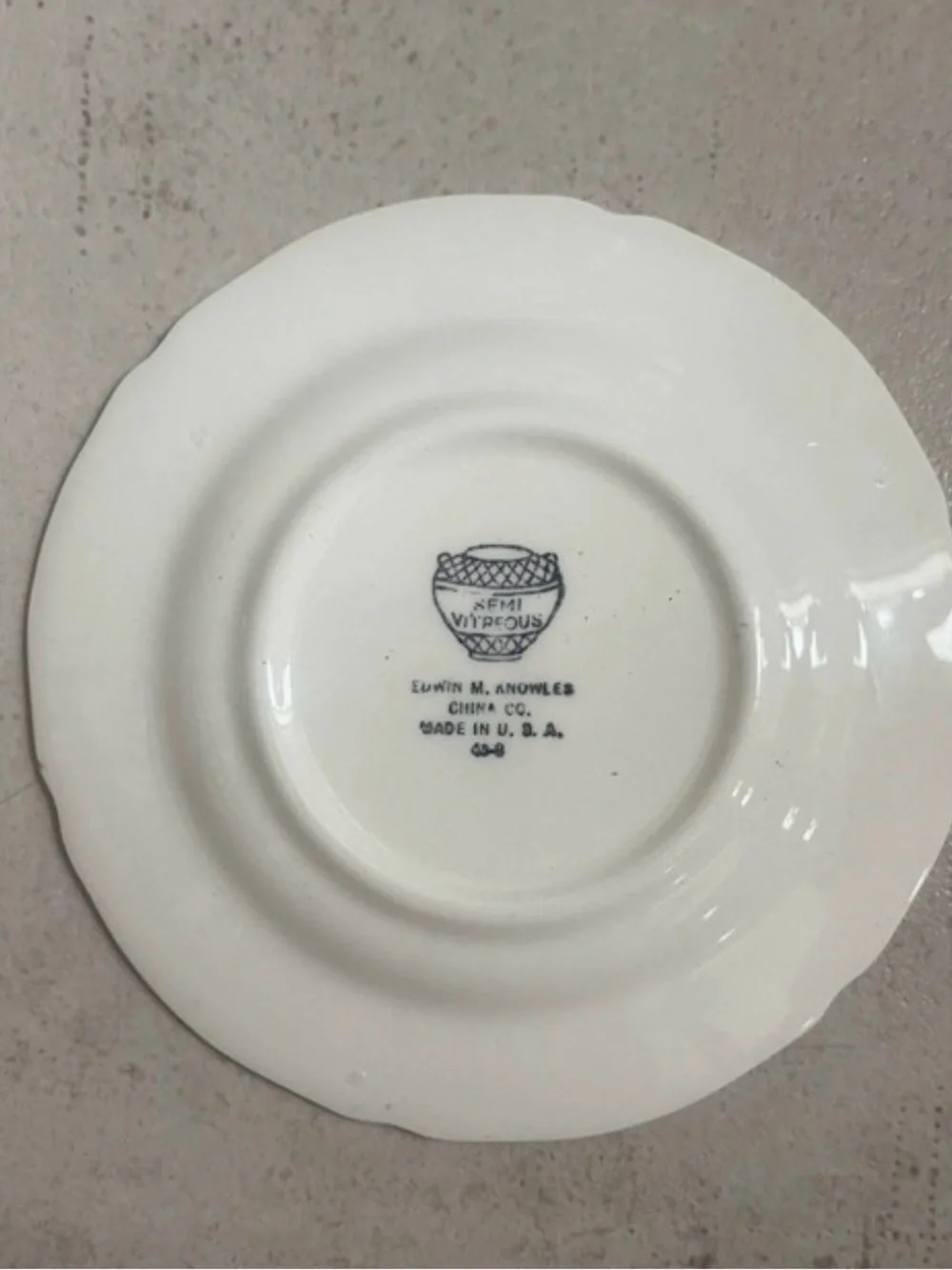 Vintage Edwin M. Knowles China Teacup & Saucer